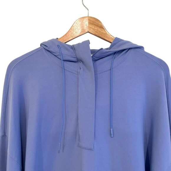 Knix Good To Go Blue Fleece Oversized Hoodie Size Medium - Picture 7 of 9